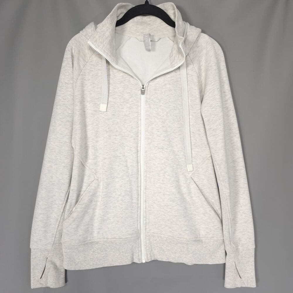 ATHLETA Women's Athletic‎ Full Zip MEDIUM Gray Hoodie Fleece 486251-06